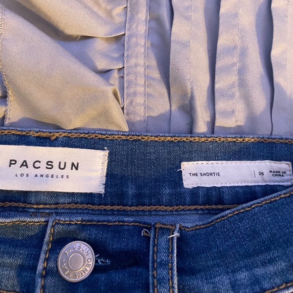 pacsun size 26 blue jean shorts - Picture 3 of 3